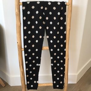 NWT Madewell Polka Dot Sweater Leggings Sz S